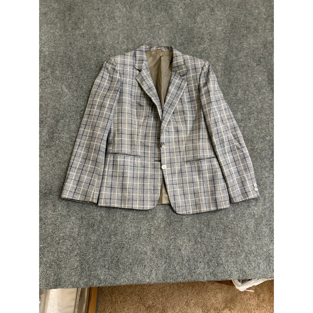 Burberrys Prorsum Mens Blue Plaid Blazer Sport Coat Made in Italy Vintage 42R